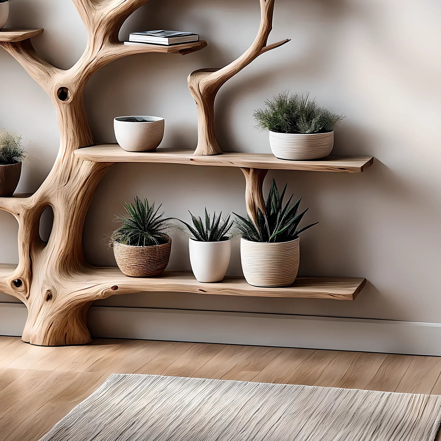 bookshelf, decorative shelf, tree shaped bookshelf, children's room shelf