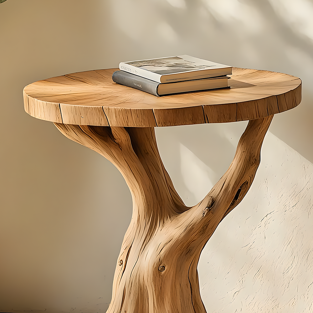 Natural Solid Wood Table – A Unique Statement Piece for Your Home