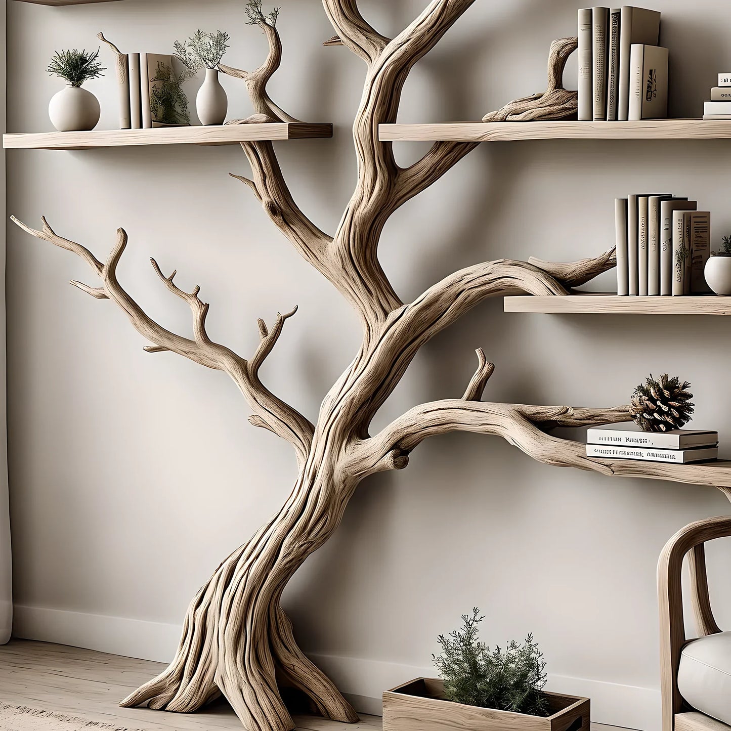 100% handmade bookshelf made of pine wood, nursery decoration, baby room decoration, bookcase