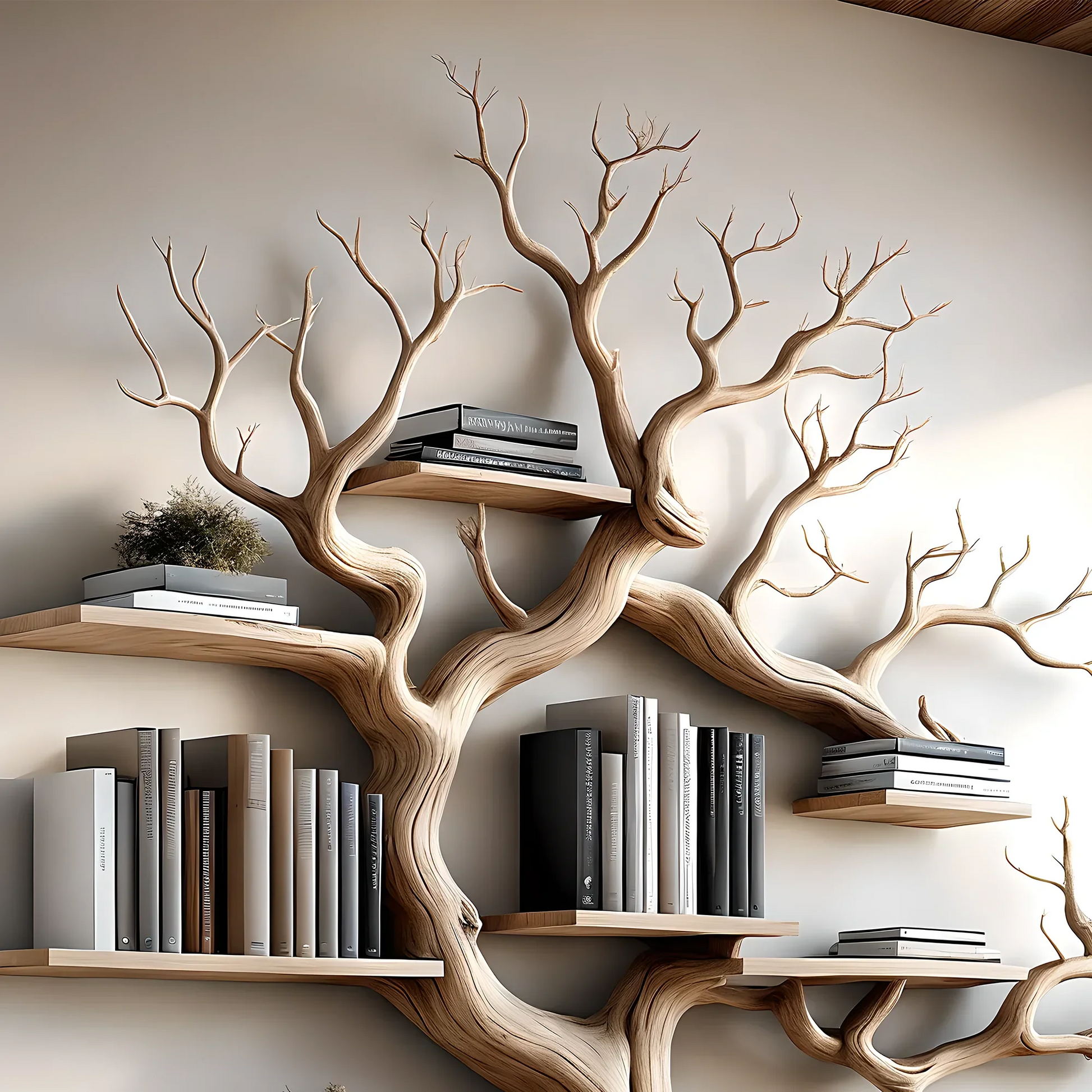 100% handmade wooden bookshelf, baby room decoration, bookcase, natural wood, floating shelf 