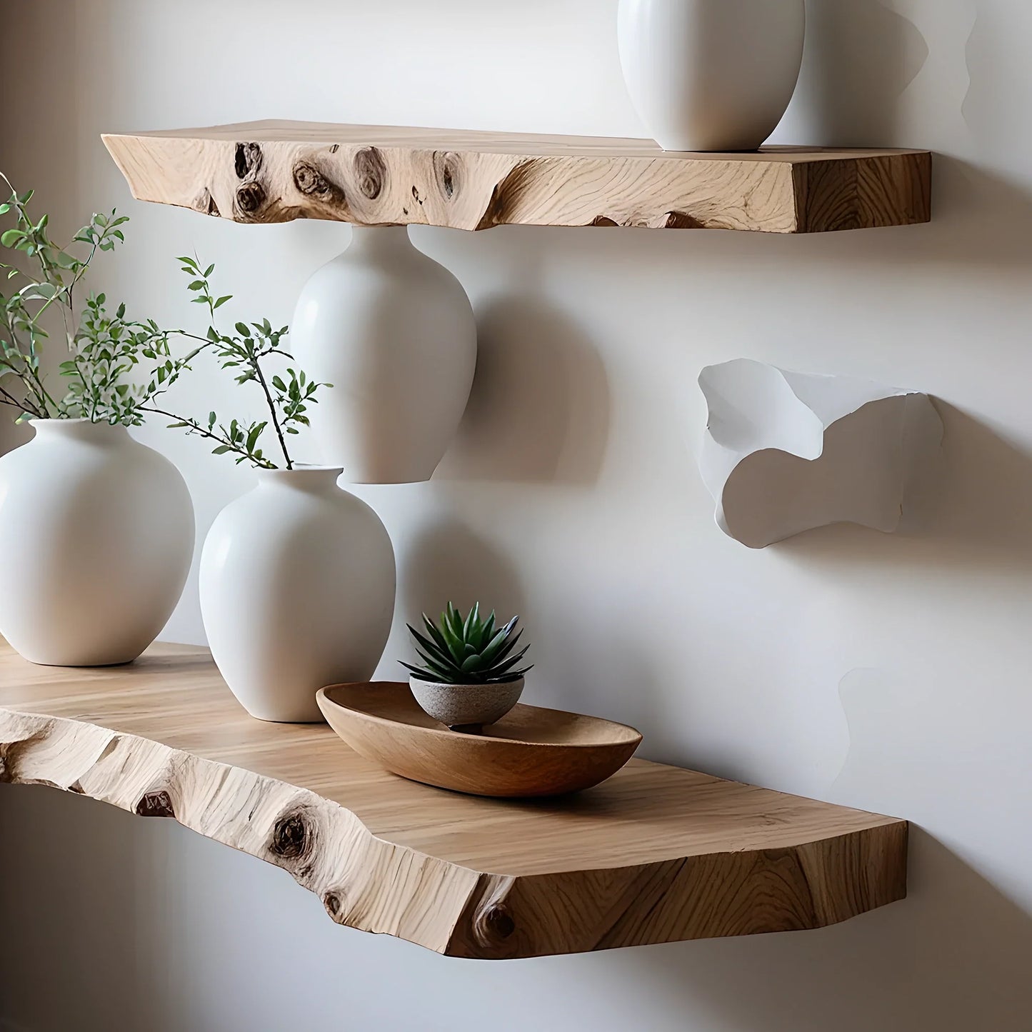 Floating shelf live edge floating shelves solid wood shelving solid walnut display shelf desk shelf unique home decor